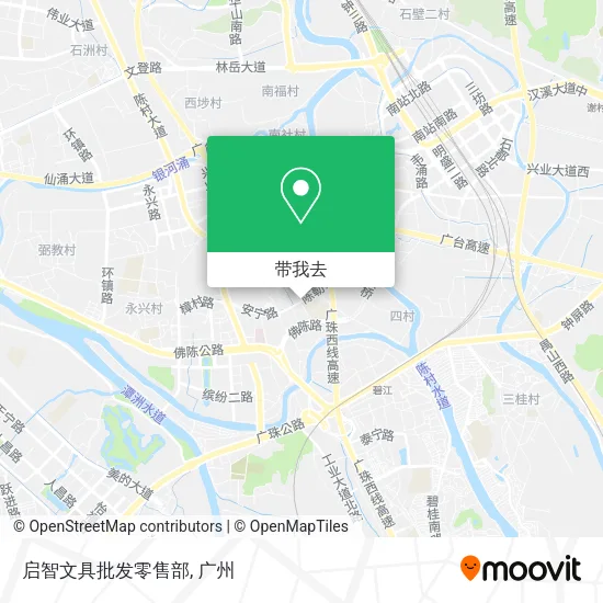 启智文具批发零售部地图