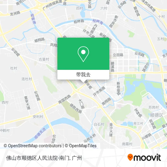 佛山市顺德区人民法院-南门地图