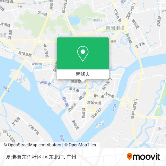 夏港街东晖社区-区东北门地图