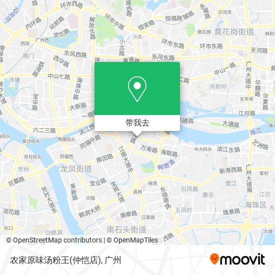 农家原味汤粉王(仲恺店)地图