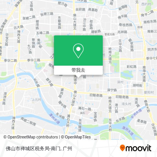 佛山市禅城区税务局-南门地图