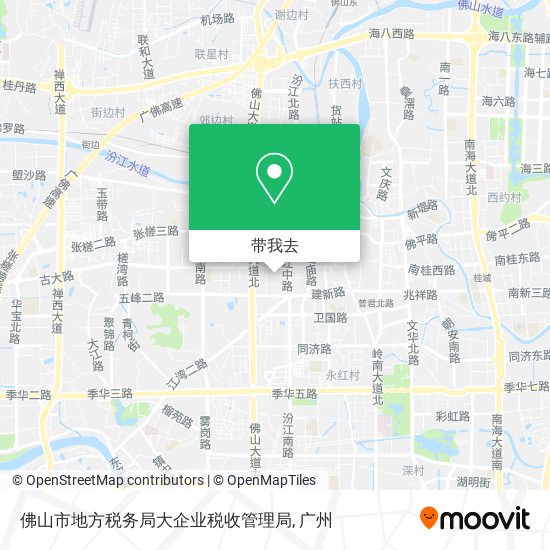 佛山市地方税务局大企业税收管理局地图