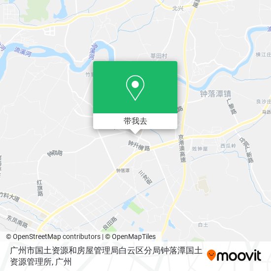 广州市国土资源和房屋管理局白云区分局钟落潭国土资源管理所地图