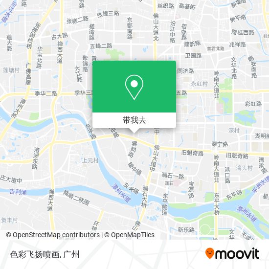 色彩飞扬喷画地图