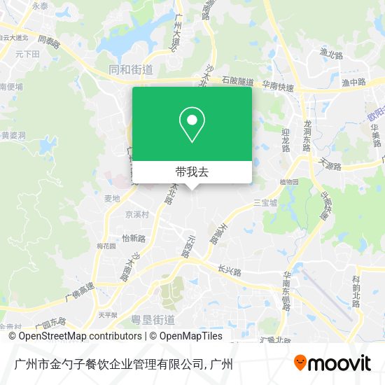 广州市金勺子餐饮企业管理有限公司地图