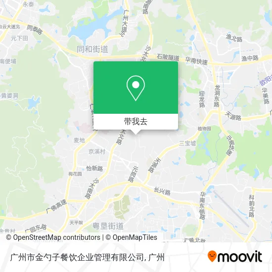 广州市金勺子餐饮企业管理有限公司地图