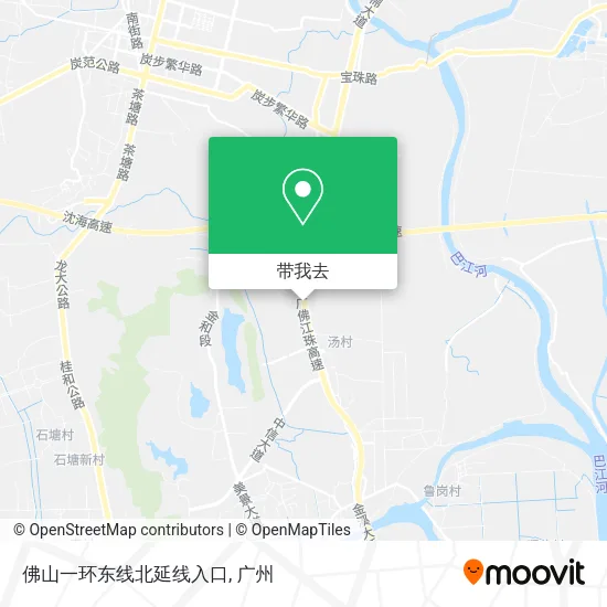 佛山一环东线北延线入口地图