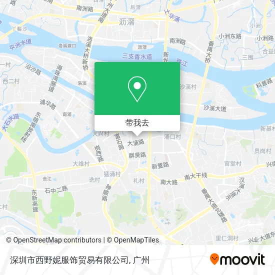深圳市西野妮服饰贸易有限公司地图