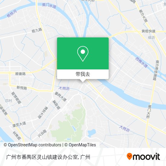 广州市番禺区灵山镇建设办公室地图
