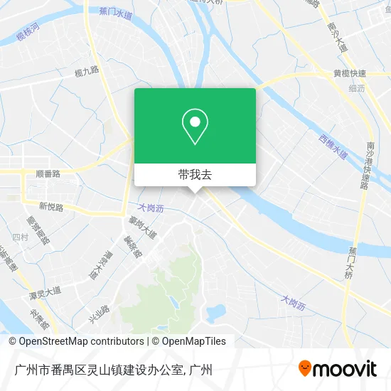 广州市番禺区灵山镇建设办公室地图