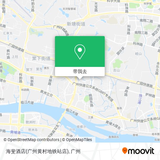海斐酒店(广州黄村地铁站店)地图