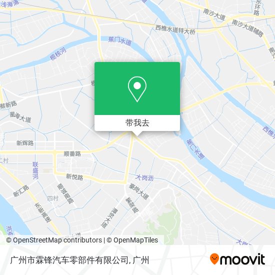 广州市霖锋汽车零部件有限公司地图