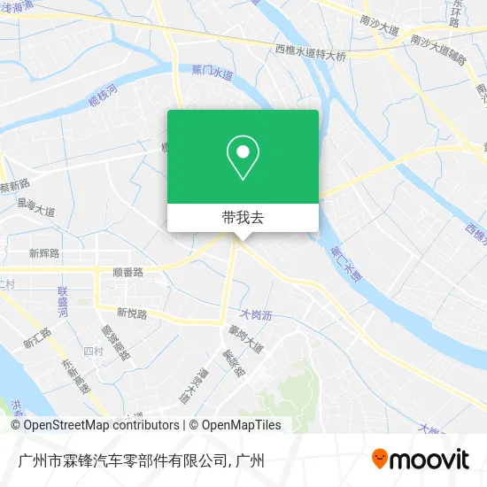 广州市霖锋汽车零部件有限公司地图