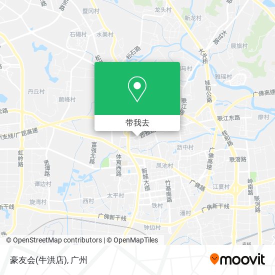 豪友会(牛洪店)地图