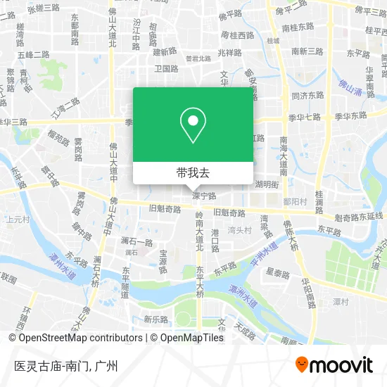 医灵古庙-南门地图