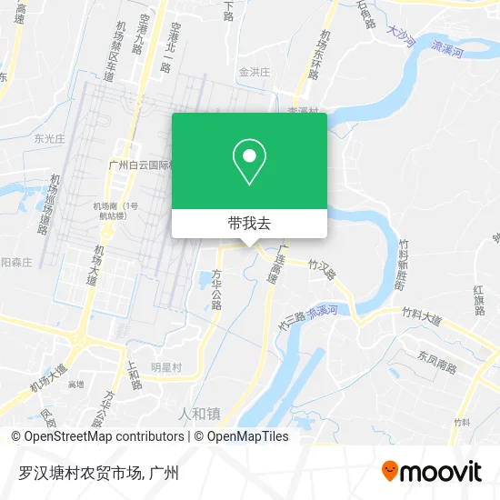 罗汉塘村农贸市场地图