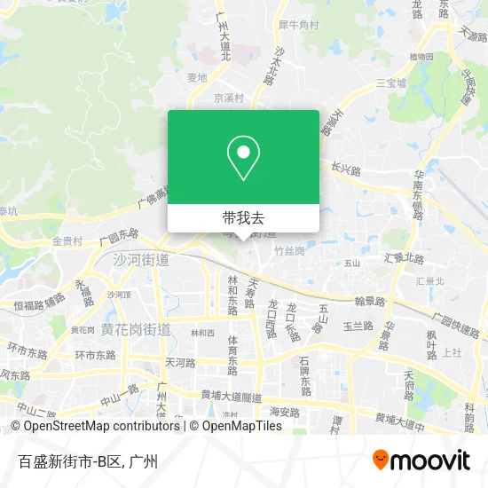 百盛新街市-B区地图