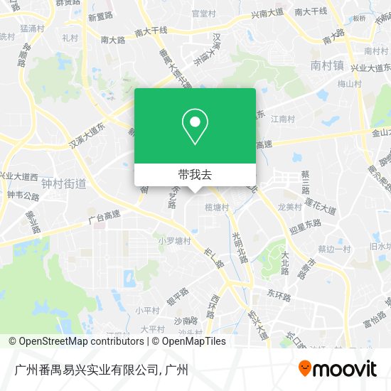 广州番禺易兴实业有限公司地图
