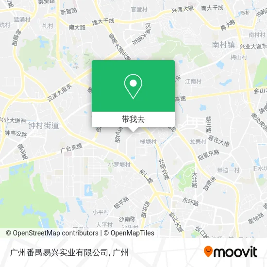 广州番禺易兴实业有限公司地图