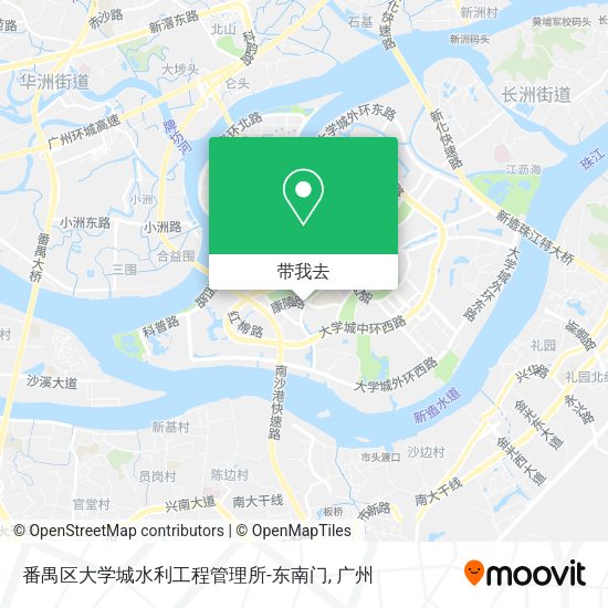 番禺区大学城水利工程管理所-东南门地图