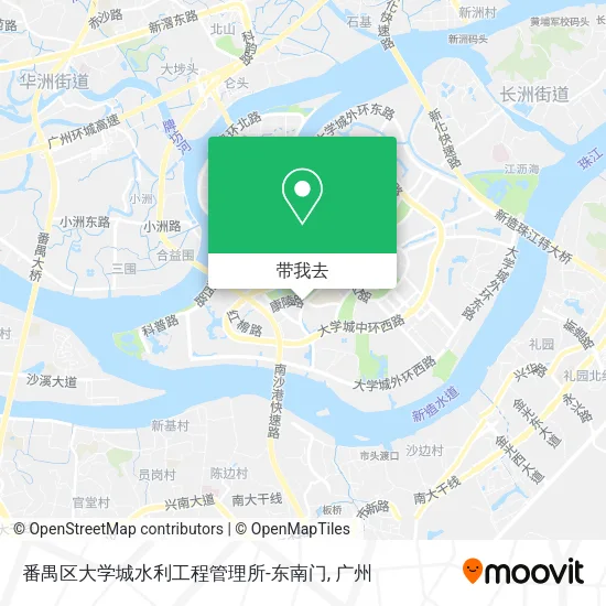 番禺区大学城水利工程管理所-东南门地图