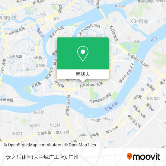 饮之乐休闲(大学城广工店)地图