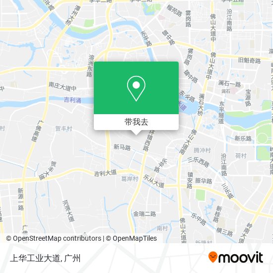 上华工业大道地图