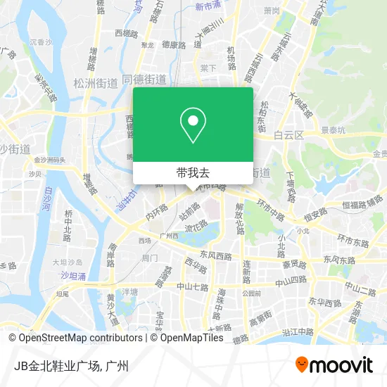 JB金北鞋业广场地图