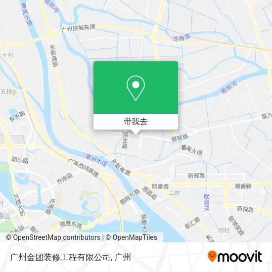 广州金团装修工程有限公司地图