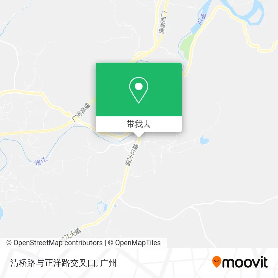 清桥路与正洋路交叉口地图