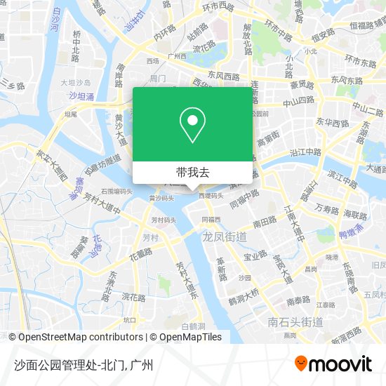 沙面公园管理处-北门地图
