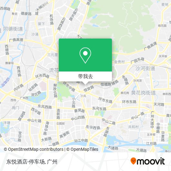 东悦酒店-停车场地图
