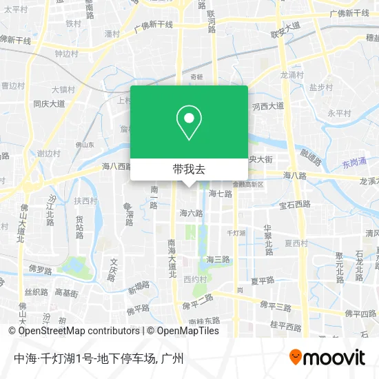 中海·千灯湖1号-地下停车场地图