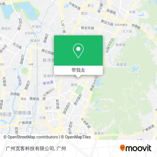 广州宽客科技有限公司地图
