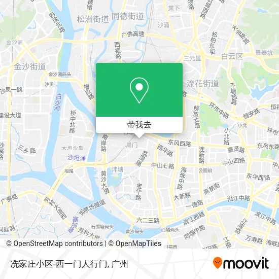 冼家庄小区-西一门人行门地图