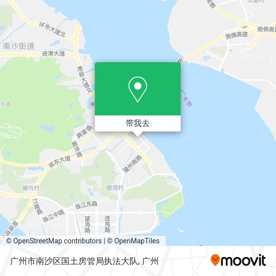 广州市南沙区国土房管局执法大队地图
