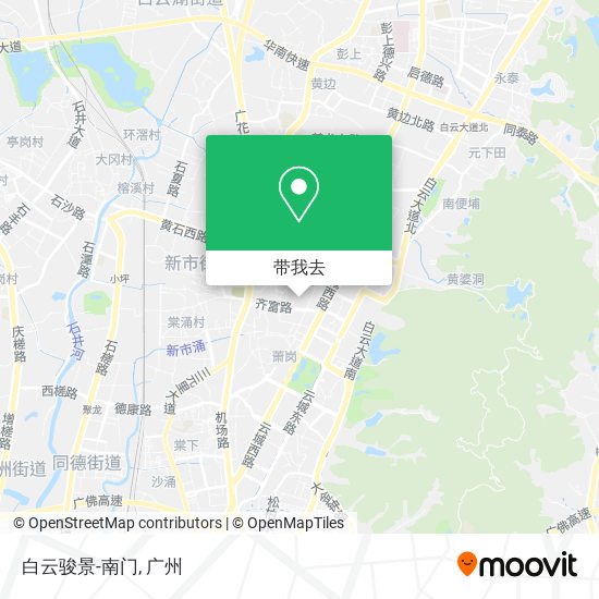 白云骏景-南门地图