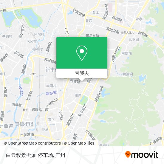 白云骏景-地面停车场地图