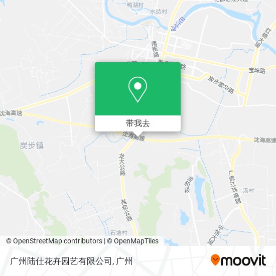 广州陆仕花卉园艺有限公司地图