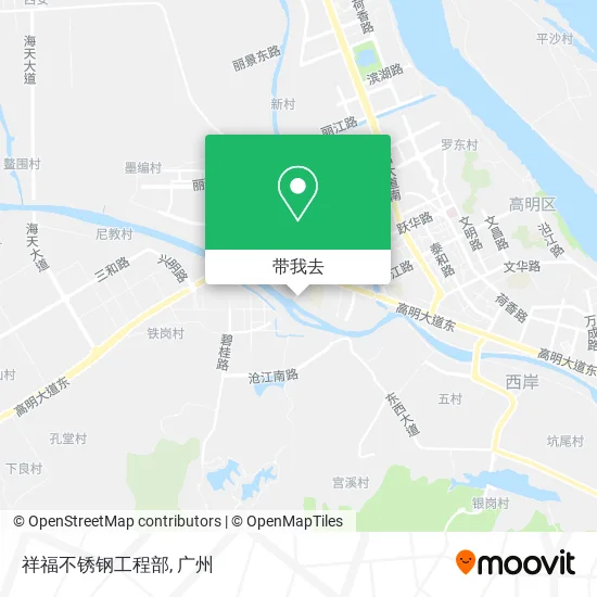 祥福不锈钢工程部地图