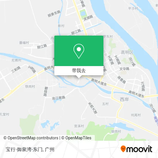 宝行·御泉湾-东门地图