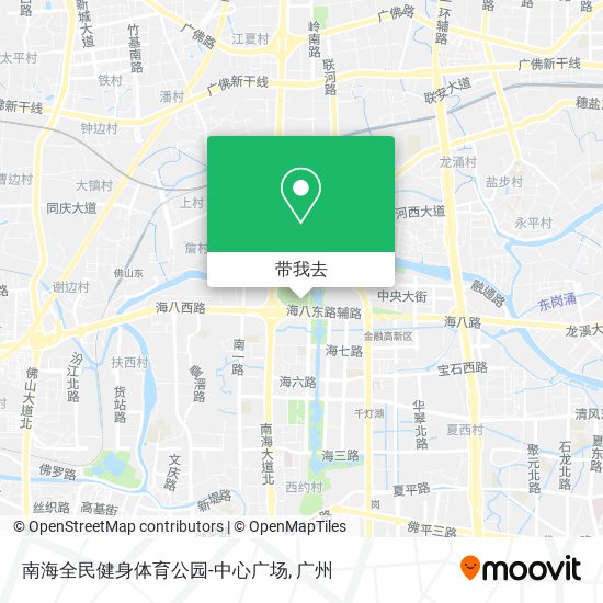 南海全民健身体育公园-中心广场地图