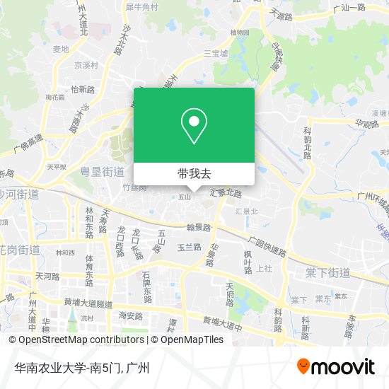 华南农业大学-南5门地图