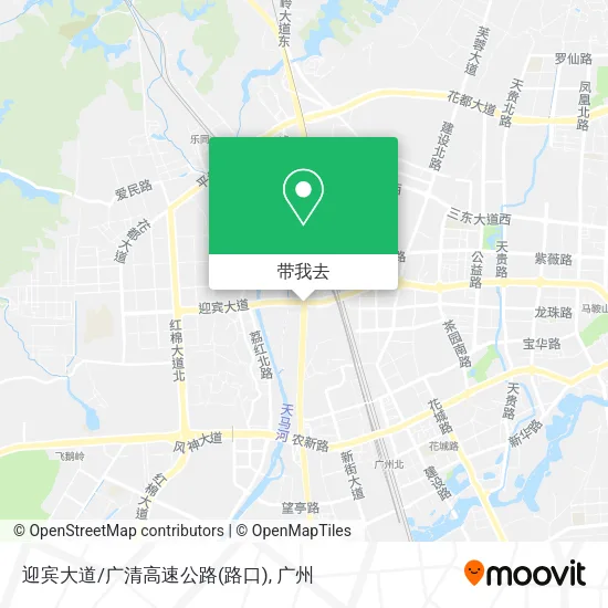 迎宾大道/广清高速公路(路口)地图