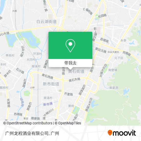 广州龙程酒业有限公司地图