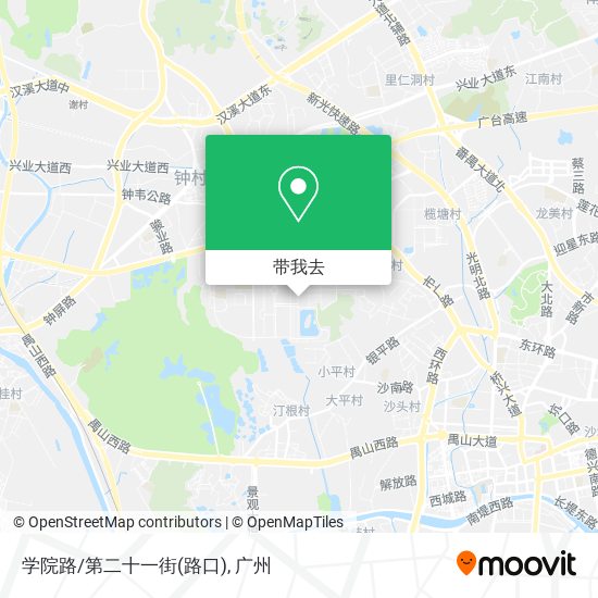 学院路/第二十一街(路口)地图