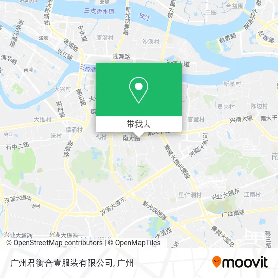 广州君衡合壹服装有限公司地图