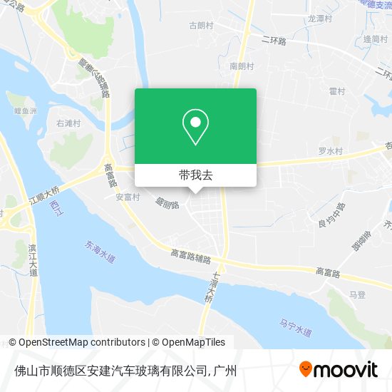 佛山市顺德区安建汽车玻璃有限公司地图
