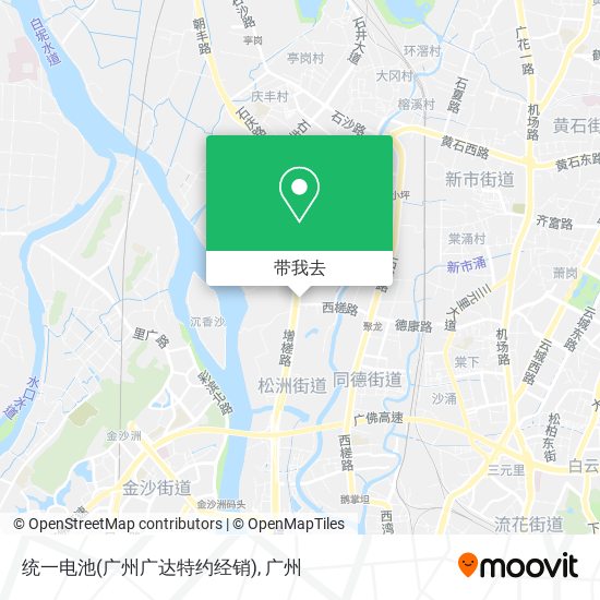 统一电池(广州广达特约经销)地图