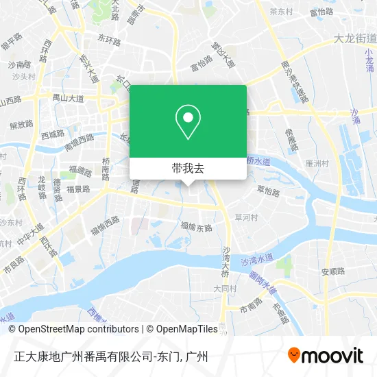 正大康地广州番禹有限公司-东门地图